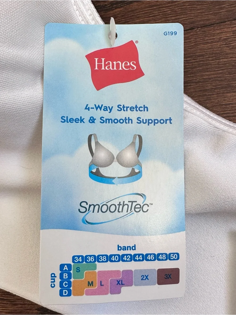 NWT Hanes Smooth Comfort wireless bra, size M